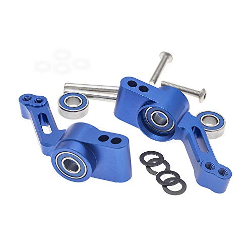 Alloy RC Caster Block&Steering Blocks&Rear Stub Axle Carriers for Traxxas 1/10 4X4 Slash, Stampede, Rustler 4WD -Replaces Part 6837 6832 1952