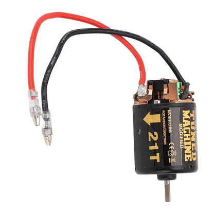 RC Car Brushed Motor 1/10 RC Crawler Car 540 Brushed Motor with Blue Heatsink for Axial Scx10 (21T) - size: 21T