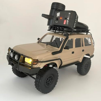 HLSFWDRIVE WPL C54-1 RC Rock Crawler 4x4 RC Truck Off Road RTR | 1/16 Scale RC Crawler All Terrain Proportional Control 260 Motor Upgraded Chassis Counter Rotating Gearbox Adult