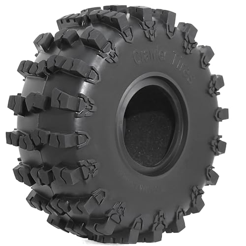 STMU 2.2-inch RC Crawler Tires (4 PCS) - 5.91-inch with Super Grip Soft Tyres Compatible for 1/10 RC Rock Crawlers: Axial SCX10,RBX10,90047, D90, TF2, Tamiya CC01, Traxxas TRX (2.2)