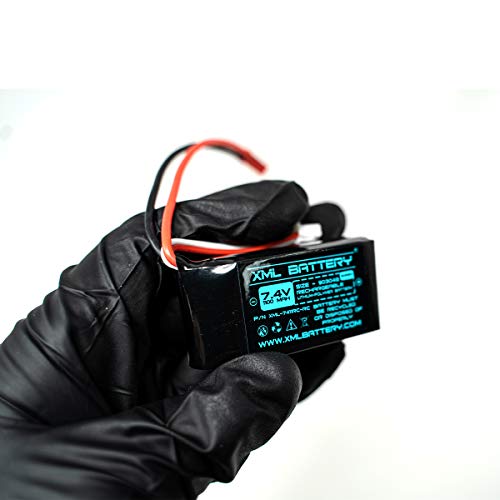 (2 Pack 7.4v 1100mAh Li-po A949 A959 RC Car Battery JST Red Connector A969 A979 K929 Wltoys 1/18 - color: A949 A959 A969 RC Car XML-7411RC-RC, size: 2 Pack