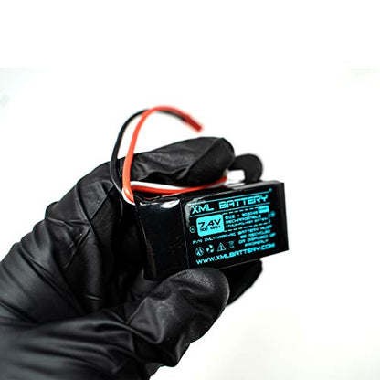 (2 Pack 7.4v 1100mAh Li-po A949 A959 RC Car Battery JST Red Connector A969 A979 K929 Wltoys 1/18 - color: A949 A959 A969 RC Car XML-7411RC-RC, size: 2 Pack