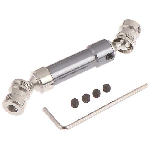 Replacement Part For 1 Set Metal Rear Drive Shaft CVD For 12428 12423 1/12 RC Car Crawler Short Course Truck 100% Brand - (Color: Gray) - color: Gray