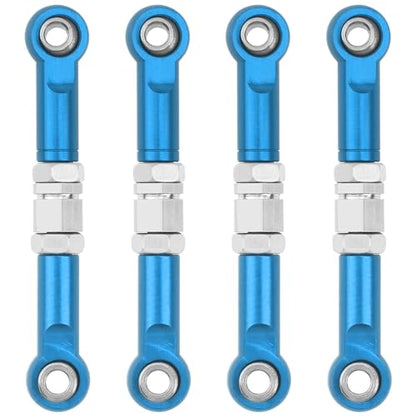 4Pcs ShareGoo Metal Steering Rod Servo Linkages Turnbuckle Compatible with Hyper Go MJX 16207 16208 16209 16210 H16BM H16GT H16DR 1/16 RC Car (Blue) - color: Blue