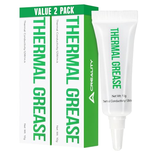 Creality Thermal Paste for 3D Printer Hotend & Nozzle Kit High Thermal Conductivity 250℃ Resistant Thermal Grease for K1/K1C/K1 Max/Ender 3/Ender 3 V3/V3 SE/V3 KE/Ender 5 Heatsink (Pack of 2) - style: Thermal Paste