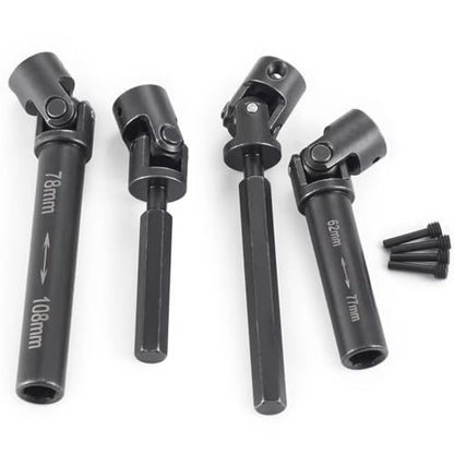 For Axial UTB18 For Capra 1/18 RC Car For Buggy Truck Model Upgrade Accessories Parts 2Pcs Steel Transmission Drive Shaft Joint RC Car Transmission Shaft