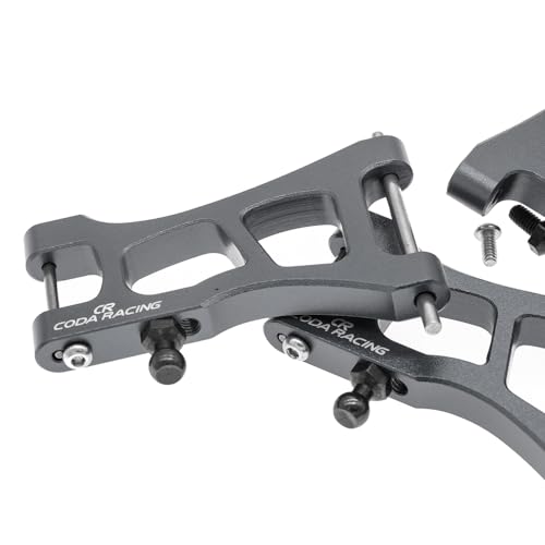 4-Pack Alloy Front&Rear Suspension Arms for Traxxas 1/18 LaTrax Teton Desert Prerunner SST -Replaces Part 7630 - color: Titanium
