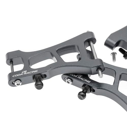 4-Pack Alloy Front&Rear Suspension Arms for Traxxas 1/18 LaTrax Teton Desert Prerunner SST -Replaces Part 7630 - color: Titanium