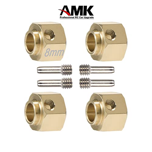 4pcs Brass Extended Wheel TRX4 Brass 8mm Wheel Hex Extended Adapter for RC Crawler TRX4 TRX-4 1/10 RC Hex Wheel Hubs Adapters (4pcs 8mm Wheel Hubs Adapters) - color: 4pcs 8mm Wheel Hubs Adapters