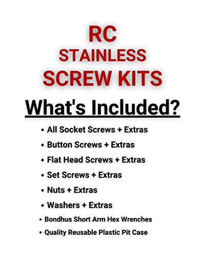 RCScrewZ Tekno RC Short Course Truck SCT 410.3 Stainless Steel Screw Kit, Complete Replacement Set for RC Car Rusted and Stripped Screws, Quality Upgrade, Assembled in USA. tek008 for Tekno RC TKR5507