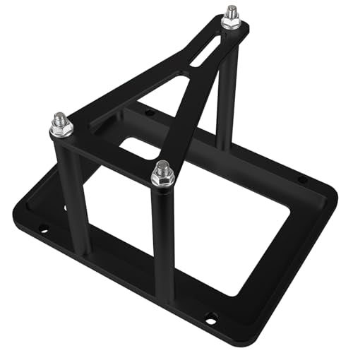Universal Battery Tray Hold Down Trunk,Battery Relocation Box Billet Aluminum 551181 For Optima Race Racing Mount Red Yellow Blue Top 34M D34M 34 34R 34/78 D34 D34/78 - color: Black