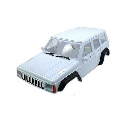 RC Car Hard Body Shell Kit,313mm Wheelbase Cherokee Body Car Shell for 1/10 RC Crawler Axial SCX10 & SCX10 II 90046 90047 TRX4 Kit (White) - color: White