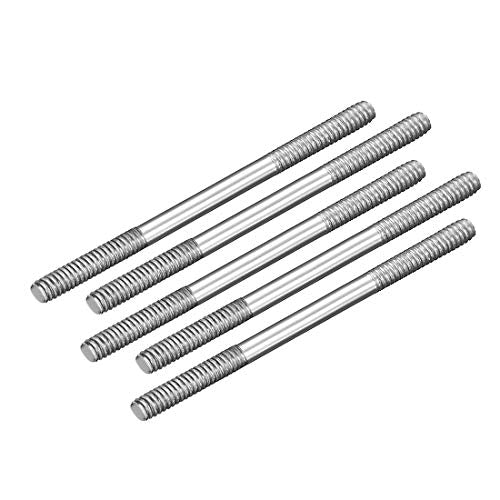 uxcell M2x35mm Pushrod Connector Stainless Steel Rod Linkage,for RC Boat,Car,Airplane,Helicopter,5pcs - size: M2x35mm