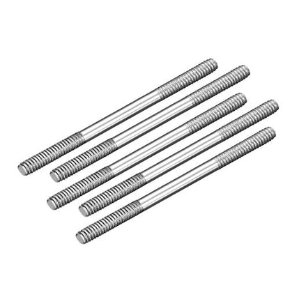 uxcell M2x35mm Pushrod Connector Stainless Steel Rod Linkage,for RC Boat,Car,Airplane,Helicopter,5pcs - size: M2x35mm