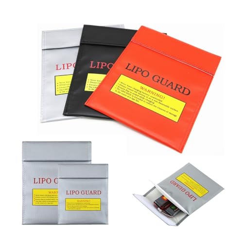 Fireproof & Waterproof RC LiPo Battery Bag Safe Guard Charge Sack 18x23cm 30x23cm Red Black Silver toy replaceable parts RC(18x23cm black)