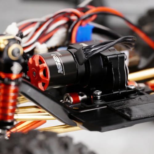 Brushless Motor and Transmission for TRX4M Upgrades | Outer 1621SL 3500KV Motor with Side Plate for Trx4m 1/18 RC Crawler