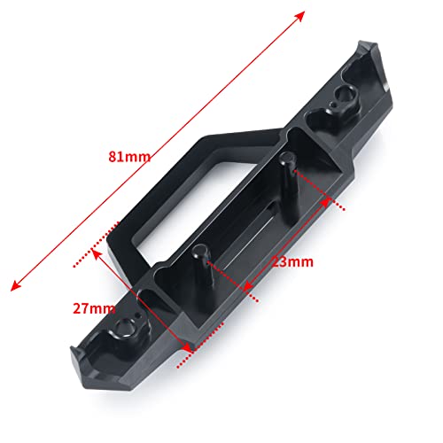 Que-T 1/24th RC Metal Front Bumper for Axial SCX24 AXI00002 JLU CRC 4WD-RTR Crawler Car Upgrade Parts