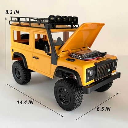WPLDEWAN 1/12 RC Crawler MN98 Remote Control Truck Off Road RC Rock Crawler 4x4 Land Rover All Terrain Hobby Climber for Adult 2 Speed Full Proportional 280 Motor Upgraded Chassis 2 Batteries