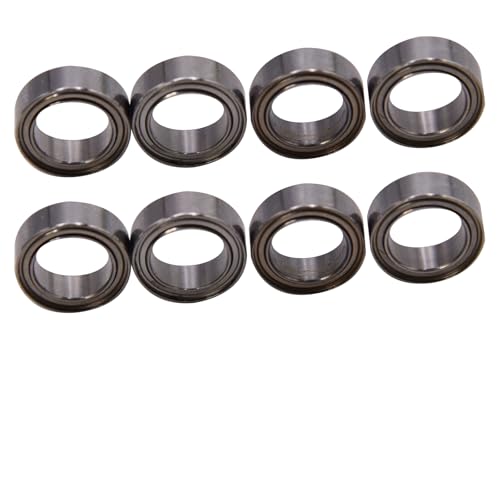 Blomiky R168Z 8 Pack Wheel Ball Bearings Spare Parts Suitable for Hyper Go 1/16 1/14 Scale H16PL H14BM 14210 14211 RC Trucks/ 14210 Bearing