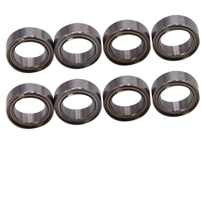 Blomiky R168Z 8 Pack Wheel Ball Bearings Spare Parts Suitable for Hyper Go 1/16 1/14 Scale H16PL H14BM 14210 14211 RC Trucks/ 14210 Bearing