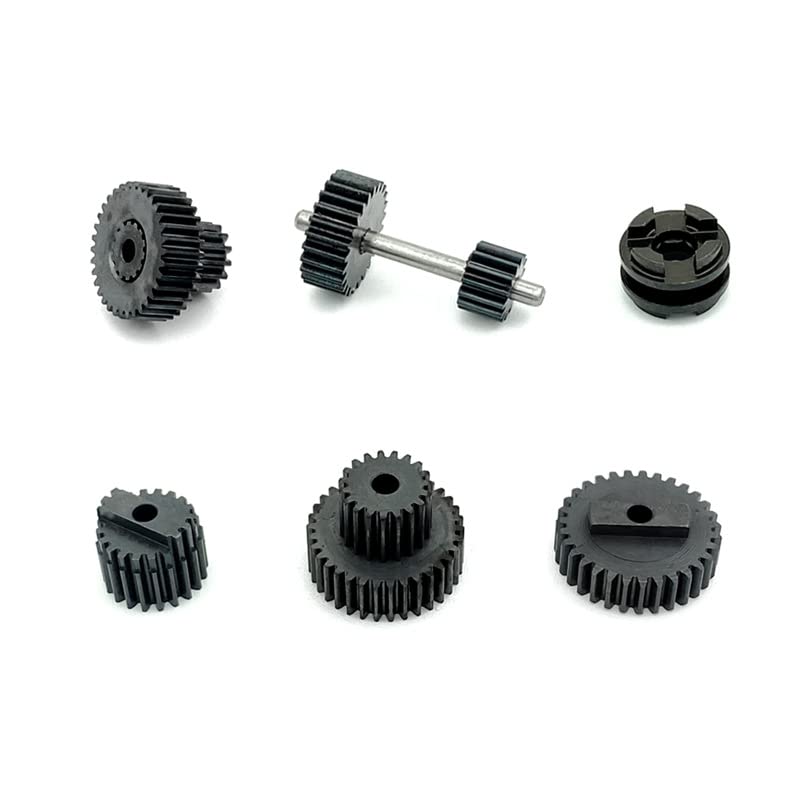 CRUMPS 370 Motor 2 Speed Gearbox with Steel Gear Drive Shaft for WPL C14 C24 B14 B36 MN D90 MN-90 MN99S RC Car Upgrades Parts (Color : Steel Gear) - color: Steel Gear