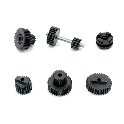 CRUMPS 370 Motor 2 Speed Gearbox with Steel Gear Drive Shaft for WPL C14 C24 B14 B36 MN D90 MN-90 MN99S RC Car Upgrades Parts (Color : Steel Gear) - color: Steel Gear