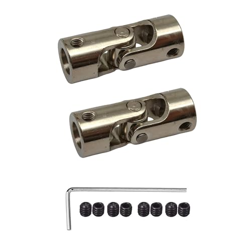 2Pcs 5mm to 8mm Joint Shaft Coupling Coupling Steering Connector Rotatable Joint Coupler for RC Robot Boat Car Crawler Motor - size: 5mm to 8mm