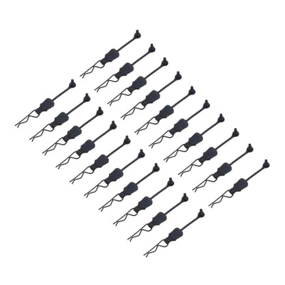 DMiotech 20Pcs Body Clips Pins with Pull Tabs, Black Universal RC Cars Parts Shell Replacement Parts for 1/10 1/12 Scale RC Car