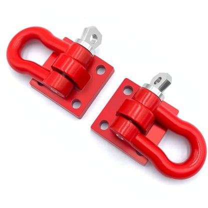 Trailer Tow Hooks Buckle Winch U Shackles for SCX6 AXI05000 | 1/6 Scale RC Crawler Car Upgrade Parts