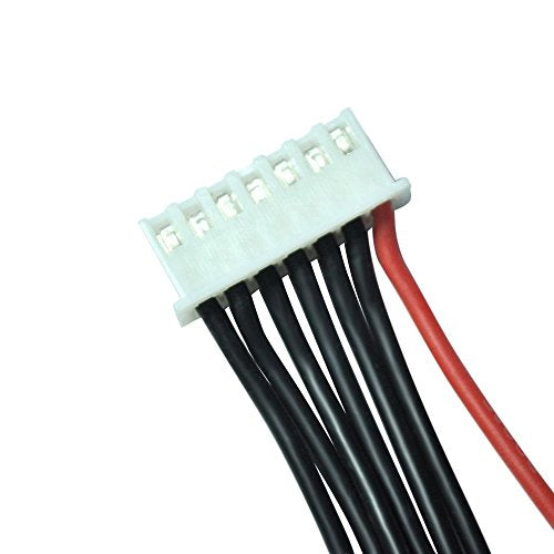 FLY RC 10pcs 22.2V JST 7 Pin Male Plug 6S LiPo Battery Balance Charger Cable Lead Wire Connector (10pcs 6s) - style: 10pcs 6s