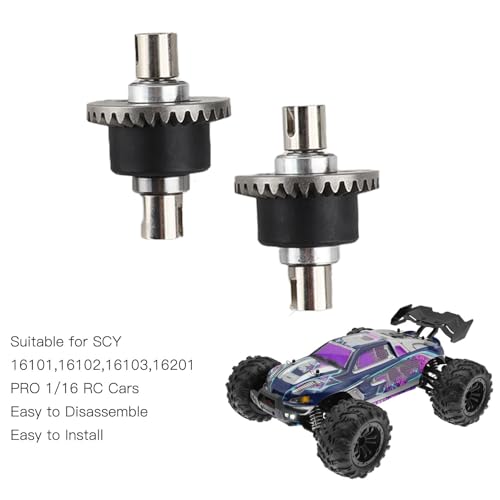 RC Differential Gear, RC Car Motor Gear Kit, 1/16 Scale Differential Assembly, High-Performance Transmission Parts for Off-Road Racing, Lightweight and Durable Components for Street Racing.
