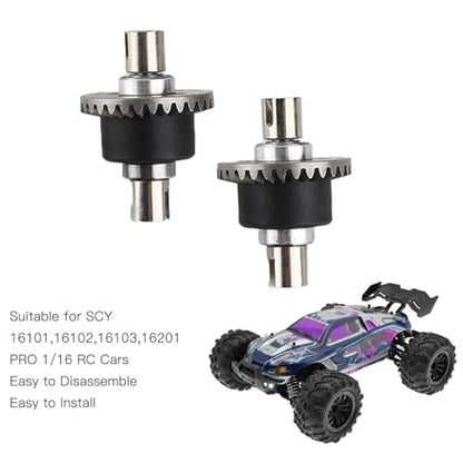 RC Differential Gear, RC Car Motor Gear Kit, 1/16 Scale Differential Assembly, High-Performance Transmission Parts for Off-Road Racing, Lightweight and Durable Components for Street Racing.