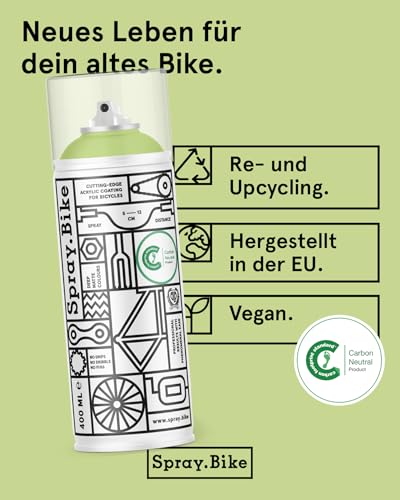 Spray.Bike Spray Paint - Black Friars (Black) | Designed Mainly for Bicycles | Multi-Use Acrylic Spray Paint for Metal, Plastic | High Coverage Bike Paint, 400ml - color: Black Friars
