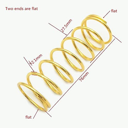 4pcs Hard Steel 2.1mm 76mm Springs Gold for Traxxas 1/10 Maxx 8966 8967