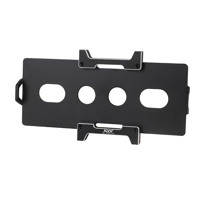 KYX Racing CNC Machined Aluminum Battery Tray Upgrades Parts Accessories for 1/10 RC Crawler Car Axial SCX10 PRO