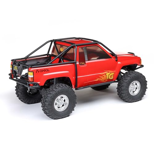 Axial SCX10 III 1987 Toyota SR5 4X4 RC Truck 1/10, RTR, Red | Brushed Rock Crawler, AXI-2062T2, Lipo Battery and Charger Not Included - color: Red