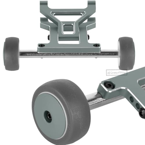 RC Aluminium Wheelie Bar Set & Wing Mount Upgrades Part for 1/10 KRATON 4X4 4S V2 BLX,OUTCAST 4X4 4S V2 BLX,Alloy Rear Wing Mount Stand Up Wheel Hops Up,Replace ARA320613,ARA320631,Titanium - color: Titanium(1 Set)