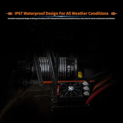 XC E4278 Sensored Brushless Motor for RC Car,2250KV,3-6S Lipo,IP67 Water Proof,Applicable to:1/8 Truck Monster