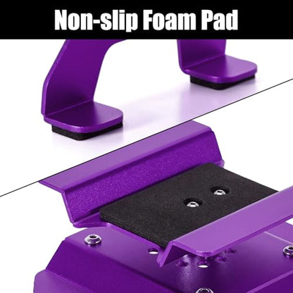 INJORA Aluminum 80g RC Car Stand with Shock Holder for 1/24 1/18 RC Crawler Upgrade(Purple) - color: Purple