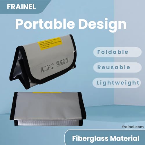 Battery Protect Bag 7x3 – Fireproof & Flame-Retardant Safety Gear | Lipo Guard Prevent Hazard Escalation