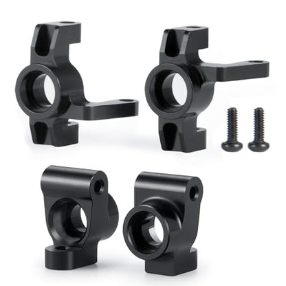 RC Front Steering Aluminum Knuckle & C Hub Caster Blocks Carrier Compatible with Losi 1/16 Mini-B RC Crawler Car Buggy Upgrade Replacement Part
