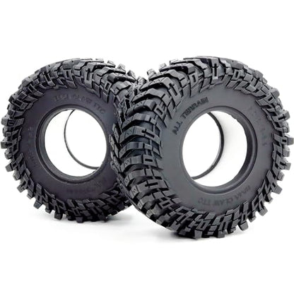 HOBBYSOUL 4pcs RC 2.2 Crawler Tires Soft Sticky 127mm/5.0inch Tall 2.2 Tires Tyres for 1/10 Axial Wraith Axial Yeti/Traxxas TRX4 AMG 6x6 / redcat Everest 10