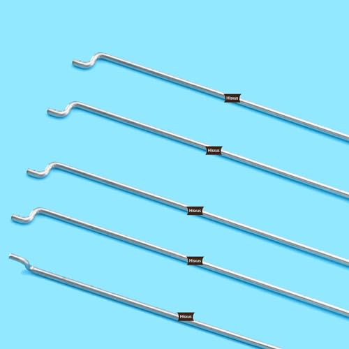 12Pcs Adjustable Pushrod Connector Linkage Stopper 1.8mm + 12Pcs Nylon Control Horns 21x10 mm + 12Pcs 1.5 x 450mm Z Push Rods Parts Compatible for RC Airplane Plane Boat Replacement (12pc)