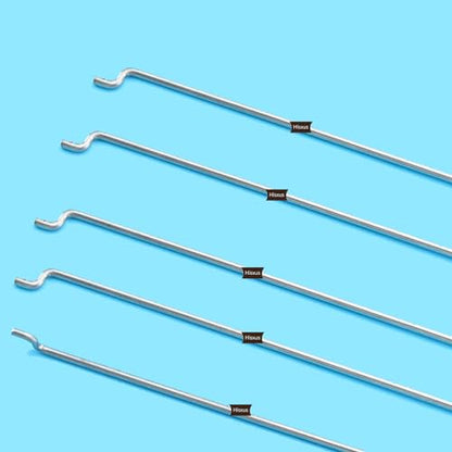 12Pcs Adjustable Pushrod Connector Linkage Stopper 1.8mm + 12Pcs Nylon Control Horns 21x10 mm + 12Pcs 1.5 x 450mm Z Push Rods Parts Compatible for RC Airplane Plane Boat Replacement (12pc)