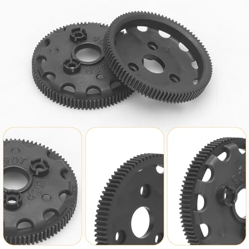 daitoku 48P 90T Spur Gear Transmission Gears RC Upgrade Parts 5Pcs for 1/10 Slash 2WD Rustler Stampede Bandit VXL XL-5 - size: 48P 90T