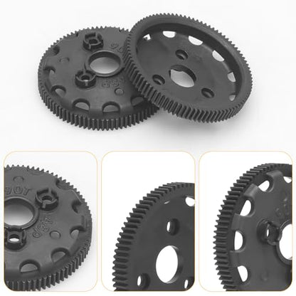 daitoku 48P 90T Spur Gear Transmission Gears RC Upgrade Parts 5Pcs for 1/10 Slash 2WD Rustler Stampede Bandit VXL XL-5 - size: 48P 90T