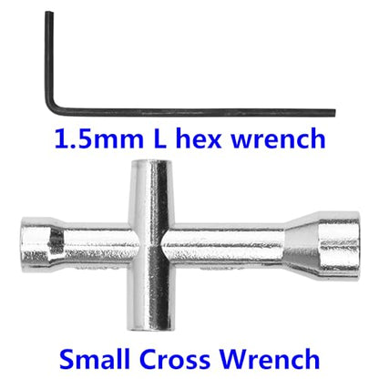 Metal Steering Rod Servo Linkages Turnbuckle & RC 16207 Screw Kit, Phillips Cross Head Screws 2x10mm Pins Locknut Suspension Pins