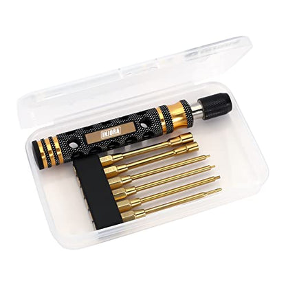 INJORA 6-in-1 Hex Screwdrivers Nut Drivers RC Tool Kit for FCX24 SCX24 AX24