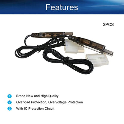 Heyiarbeit 2Pcs L6.2-3P USB Charging Cable for RC Car 9.6V 200mA Ni-MH Ni-CD Battery - size: L6.2-3P 2Pcs