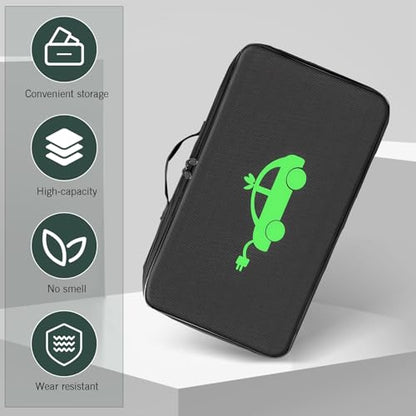 Car Tools Cable Bag, Waterproof Electric Vehicle Charging Cable Organizer Bag, Portable EV Charging Cable Bags, Storage & Organizer for Jumper Cables, Universal for Cars Trucks (Rectangle) - size: 1 PC# Rectangle